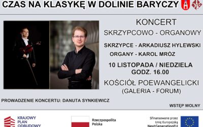 Koncert Skrzypcowo Organowy – „Przy zmroku o baroku”