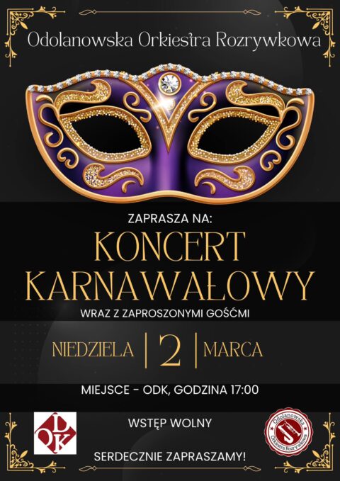 Zapraszamy Na Koncert Odolanowskiej Orkiestry Rozrywkowej Pod