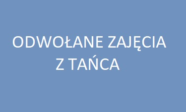 Odwołane zajęcia.