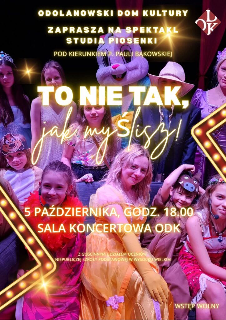 plakat spektaklu to nie tak