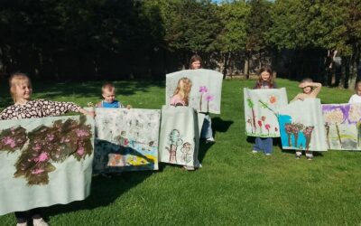 Zajęcia plastyczne w technice ekspresji manualnej prowadzone przez Elena Ovcharova
