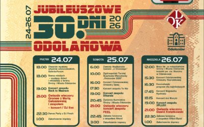 XXX Jubileuszowe Dni Odolanowa 2026 – trzy dni muzyki, atrakcji i wspólnego świętowania!