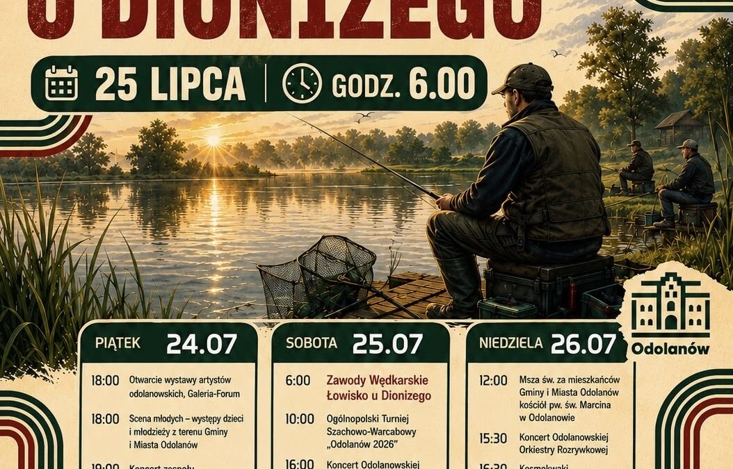 Plakat zawody wędkarskie